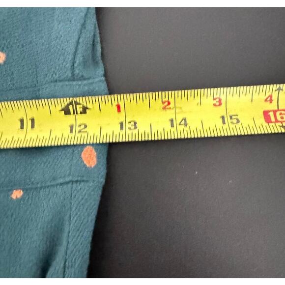 Free People NWT Abbie Fit and Flare Mini Dress In Teal & Orange Dots Size 0 - Picture 11 of 12